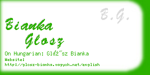 bianka glosz business card